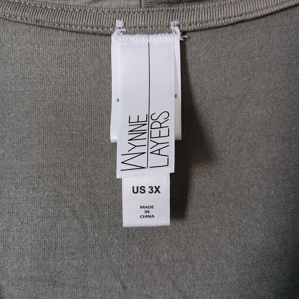 Wynne Layers Cardigan Green 3x Unconstructed Butt… - image 6